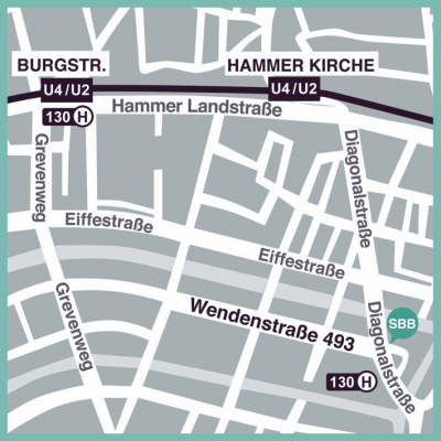 Karte des Standorts Hamm in der Wendenstraße 493