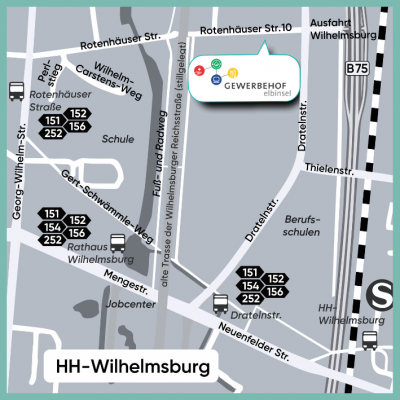 Karte des Standorts Willhelmsburg in der Rotenhäuser Str. 10